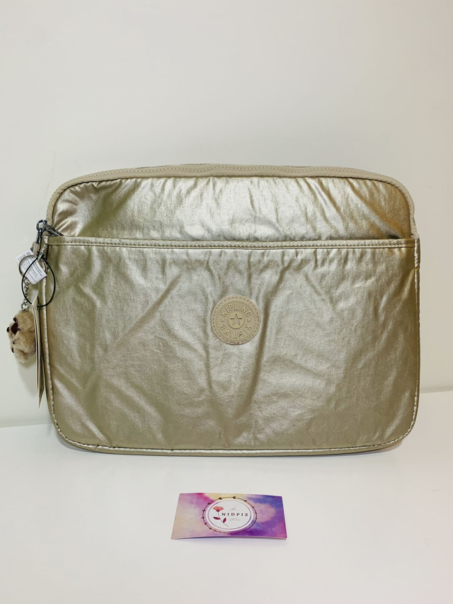 Kipling - Laptop Sleeve Starry Gold Metallic