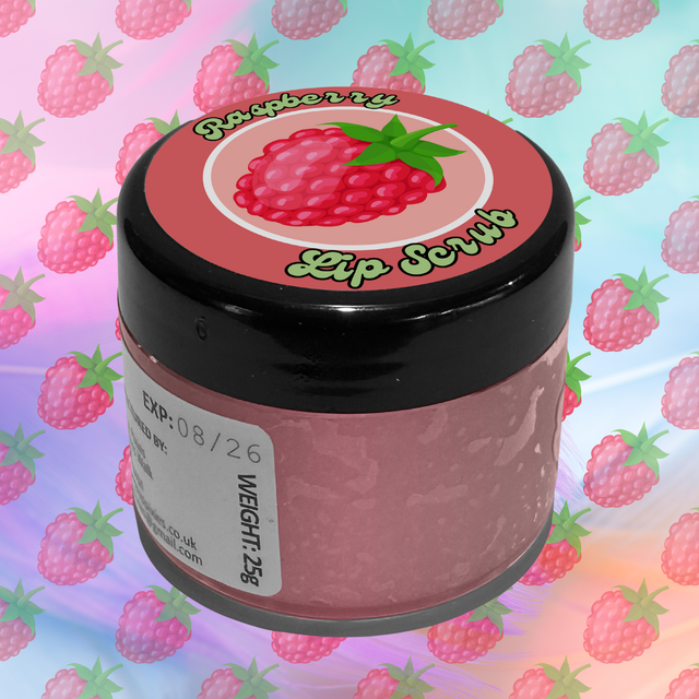 Raspberry Flavour Lip Scrub (25g)