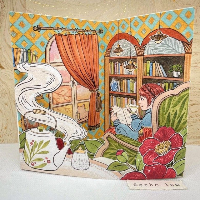 Small Happinesses - January - A Cup of Fragrant Tea - pop-up