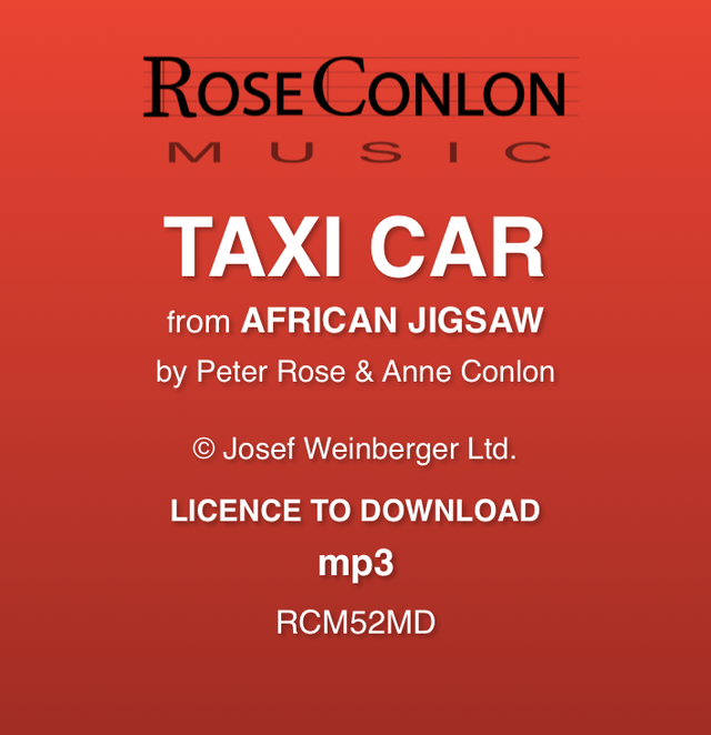 TAXI CAR  (from African Jigsaw by Peter Rose &amp; Anne Conlon)