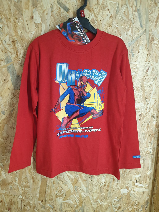 Tee-shirt Spiderman Rouge 5 ans Neuf