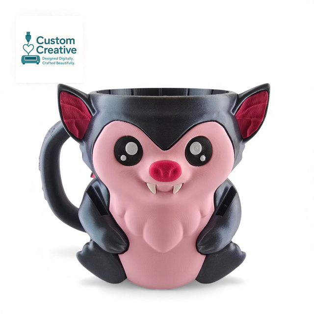 Cute Bat Ice Cream Holder – 3D Printed Tub Sleeve for Ben &amp; Jerry’s &amp; Häagen-Dazs &amp; More
