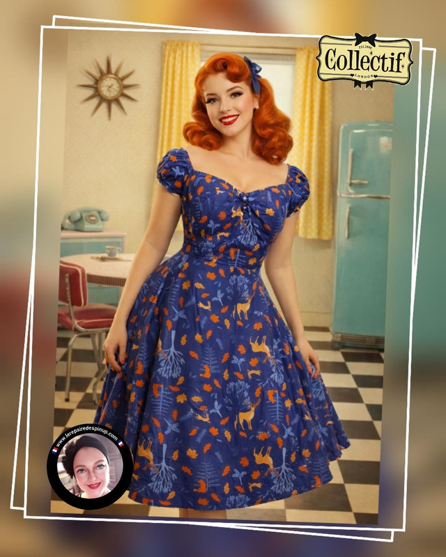 Robe Collectif Dolorès Forest Friends T48