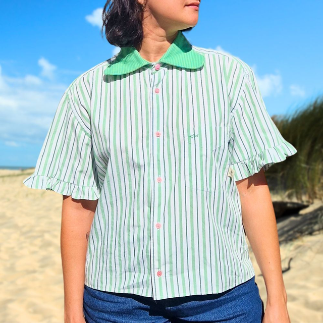 Chemise upcyclée Marilou – Taille XL