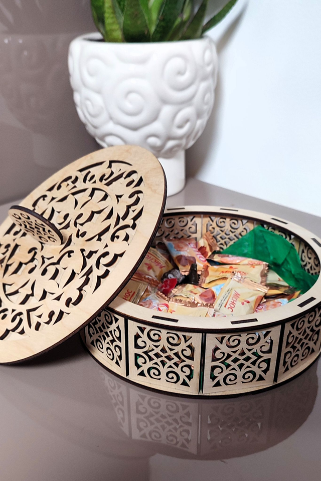 Boîte décorative &amp; rangement (motifs arabesques)