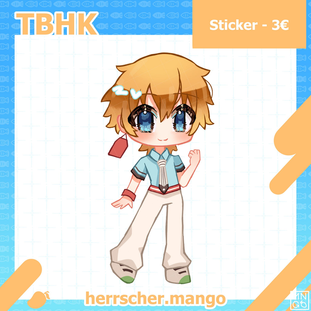 TBHK: Minamoto Kou - Matte Vinyl Sticker - 63.5mm