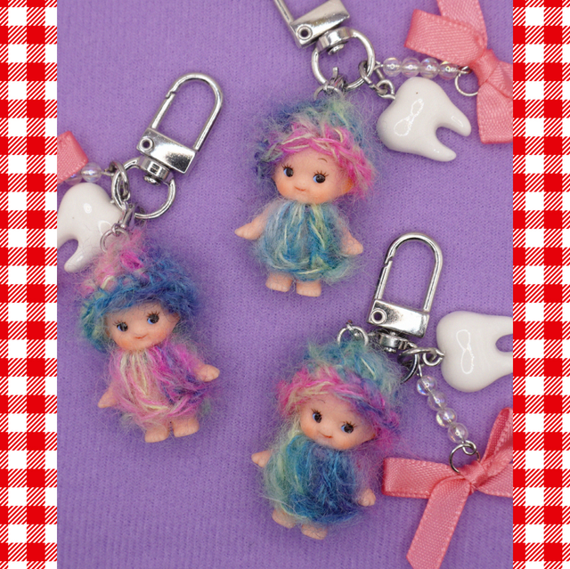 🦷 mini kewpie charm 🦷