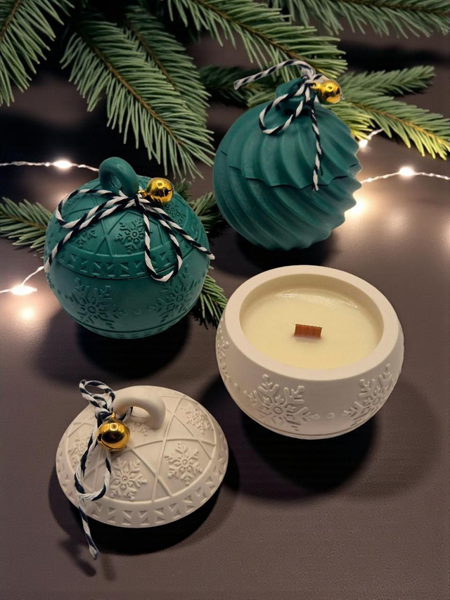 Weihnachtskugel - Duftkerze 