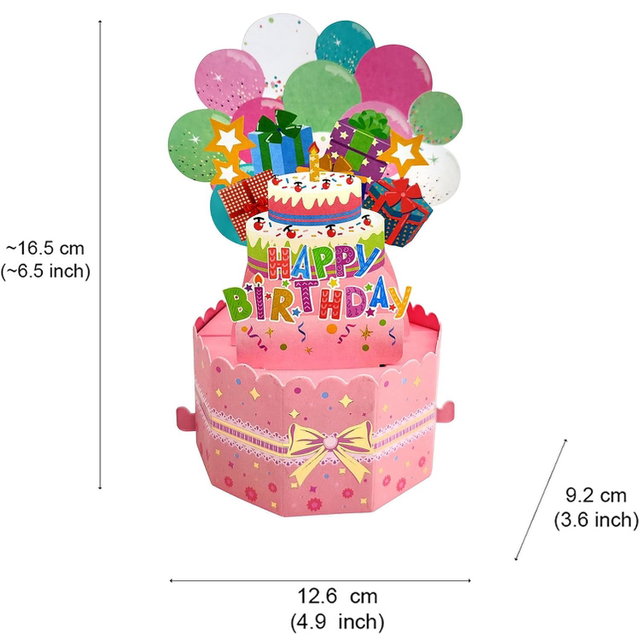 3D Pop up Card - Customisable Age Birthday