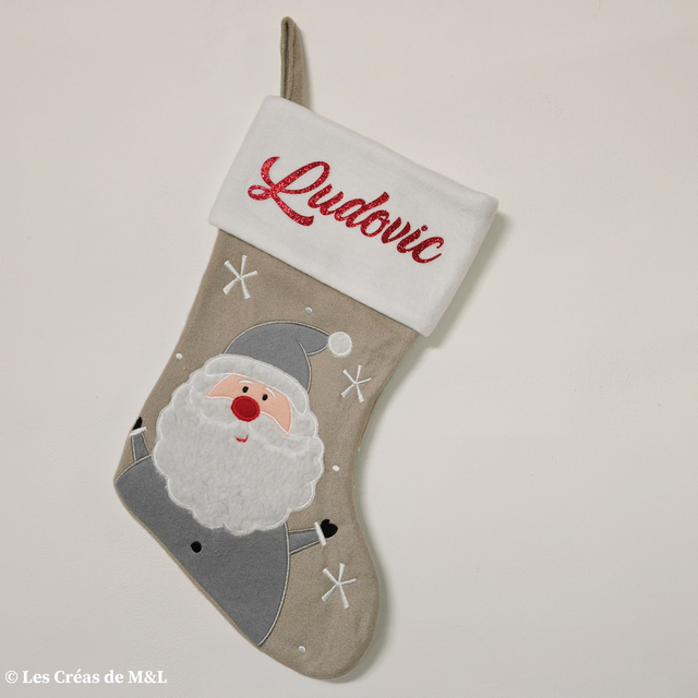 Botte de Noël personnalisée (4 modèles disponibles)