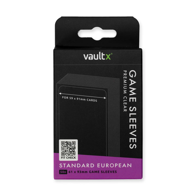 VaultX Standard European Board Game Sleeves