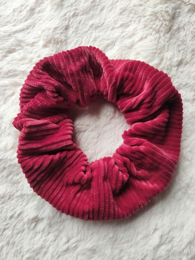 Chouchou velours rouge