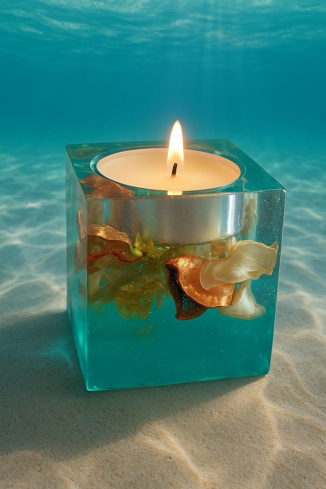 Zomerse waxinelichthouder