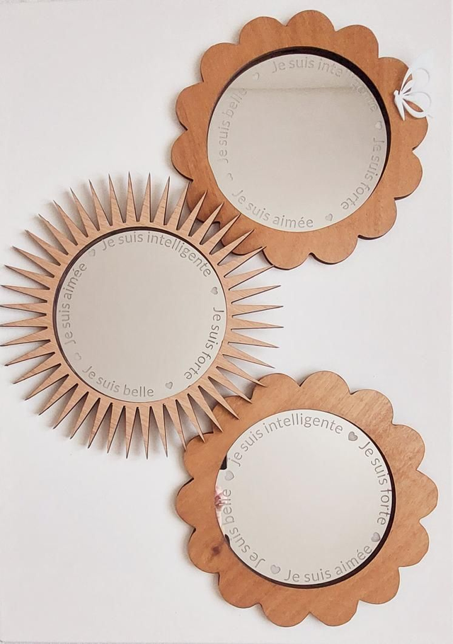 Miroir fleur ou soleil, confiance en soi