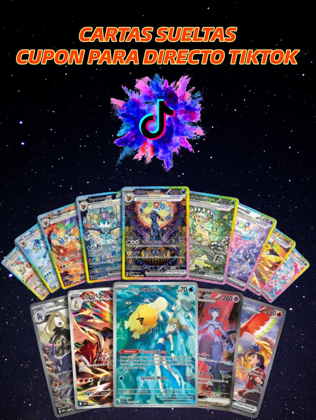 CARTAS SUELTAS - CUPON PARA DIRECTO TIKTOK