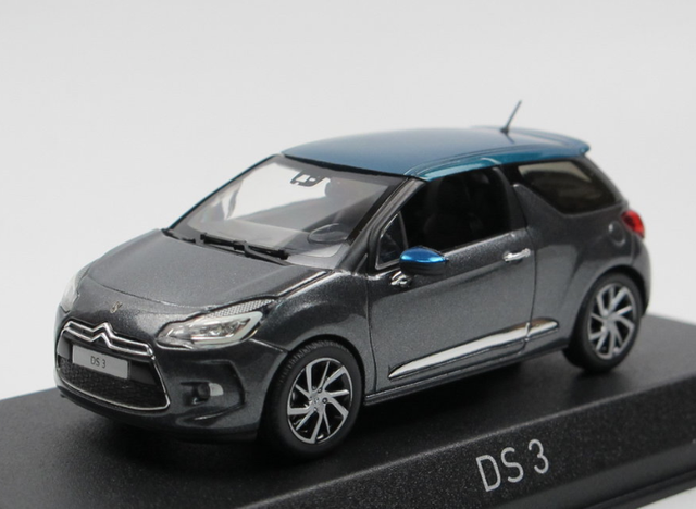 DS 3 Racing Citroen 2015 grau/dunkeltürkis  Norev 1:43