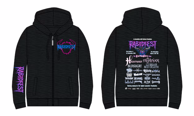 Rabidfest 2026 Lineup Hoodie