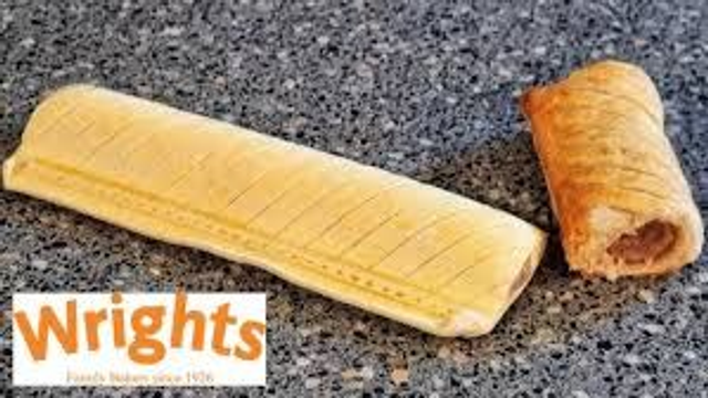 Wright´s Unbaked Jumbo Sausage Roll 2pk