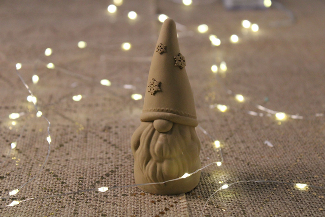 Gnome avec son bonnet flocon