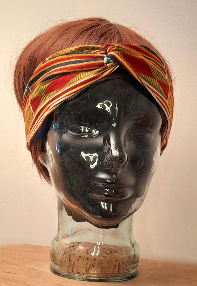 Bandeau torsadé tissu africain