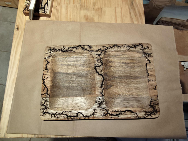 Plateau 2 parts manguier 