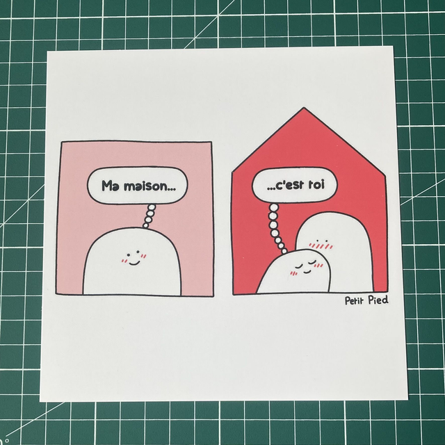 Print carré - Maison