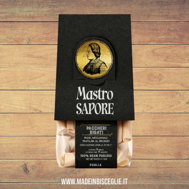 Paccheri rigati - 500gr - Mastro Sapore
