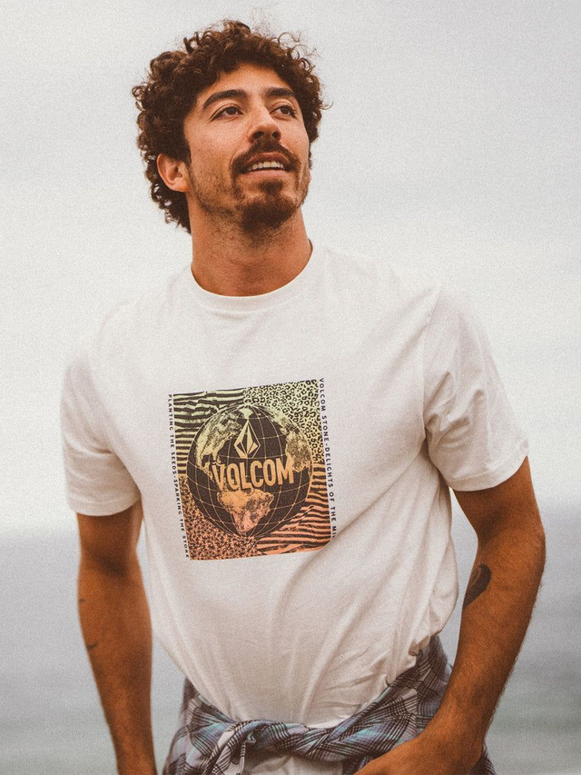 12840687 - Volcom T-shirt uomo con stampa Earthtrippin Farm to Yarn
