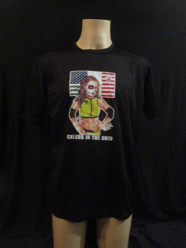 Thunder Rosa Picture T-Shirt MENS ADULT 100% Polyester Crew Neck BLACK (Large) Top (SEE PIC)