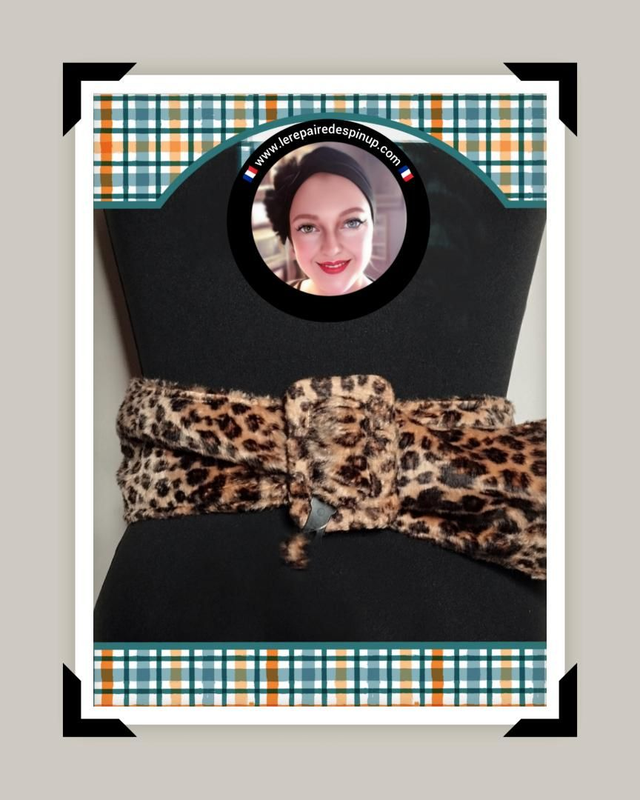 Ceinture réglable Léopard 