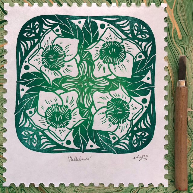 Hellebores (Limited edition, green)