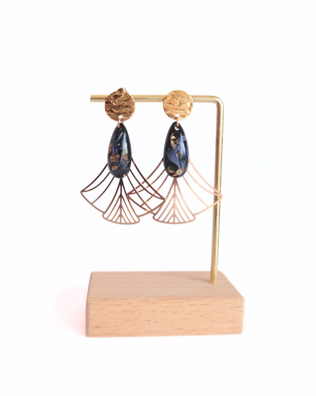 Boucles d'oreilles fleuries Eternité | BO040