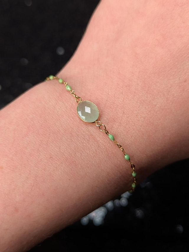 Bracelet aventurine facettes