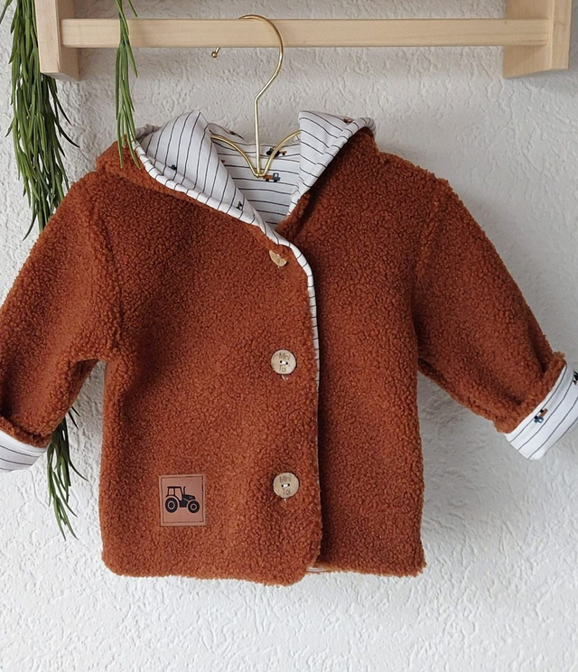 Veste bouclettes &quot;Tracteur&quot;  68/74 