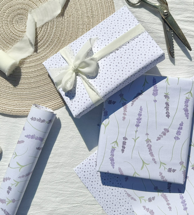Lavender Breeze - Double Sided Wrapping Paper
