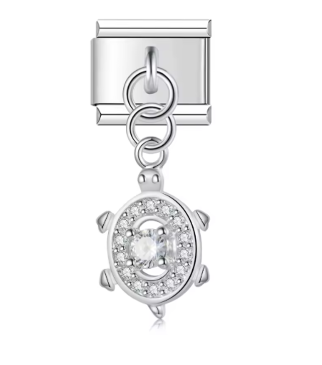 Charm Tortuga con Brillos Colgante