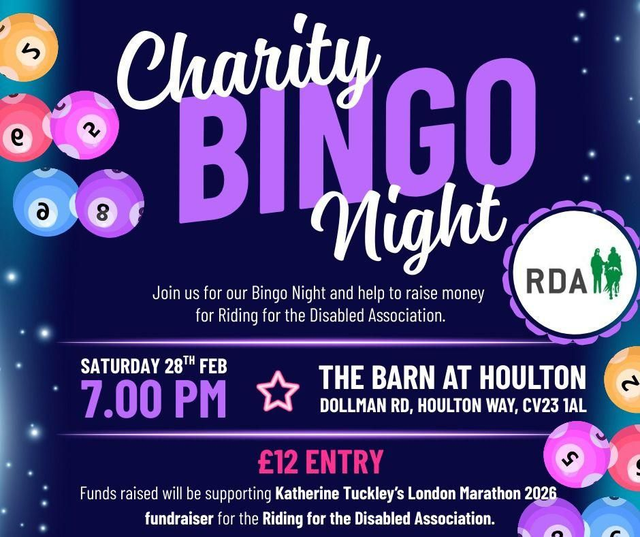 Charity BINGO TICKET 28th February 