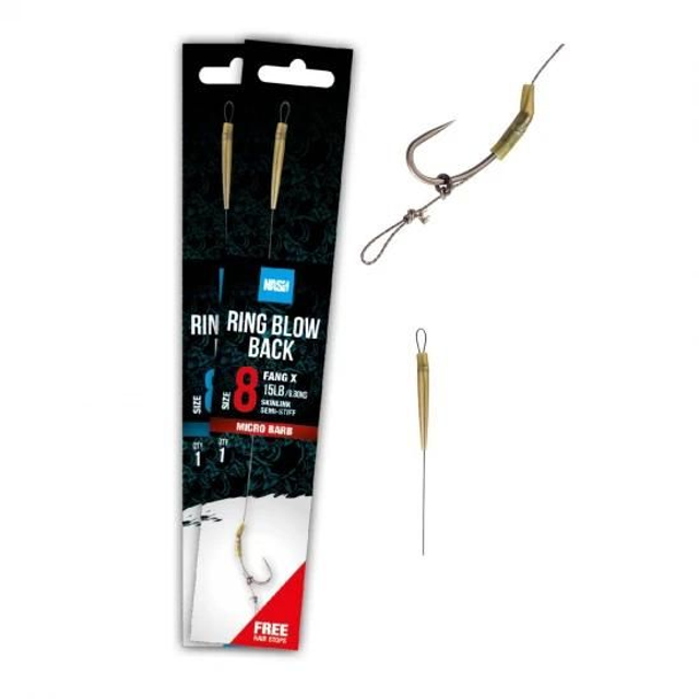  Nash Tube Blow Back Rig Barbless size 4