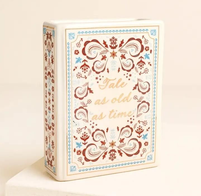 Tale As Old As Time Mini Ceramic Book Vase
