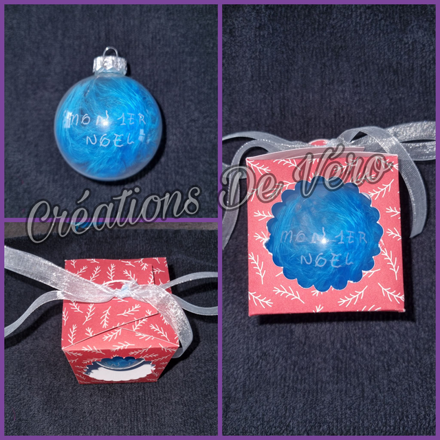 Boule de noël en verre