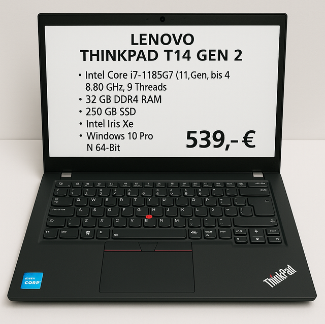💻 Lenovo ThinkPad T14 Gen 2 i7 / 32 GB / 250 GB SSD