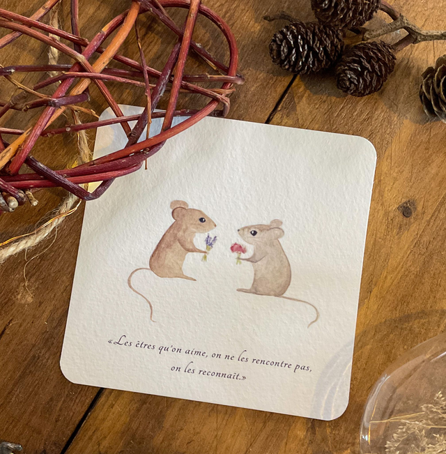 La rencontre - carte postale Saint Valentin