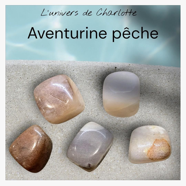 Pierre roulée &quot;Aventurine pêche&quot;