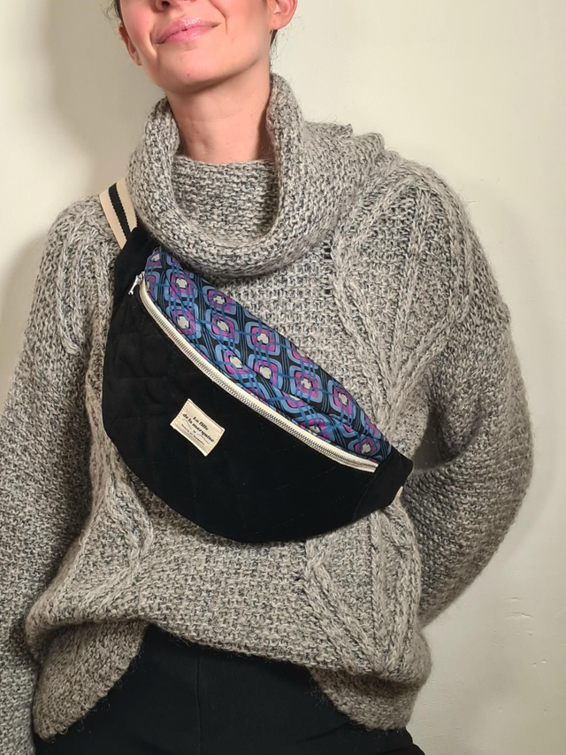 Banane "haute couture" en tissus upcyclés