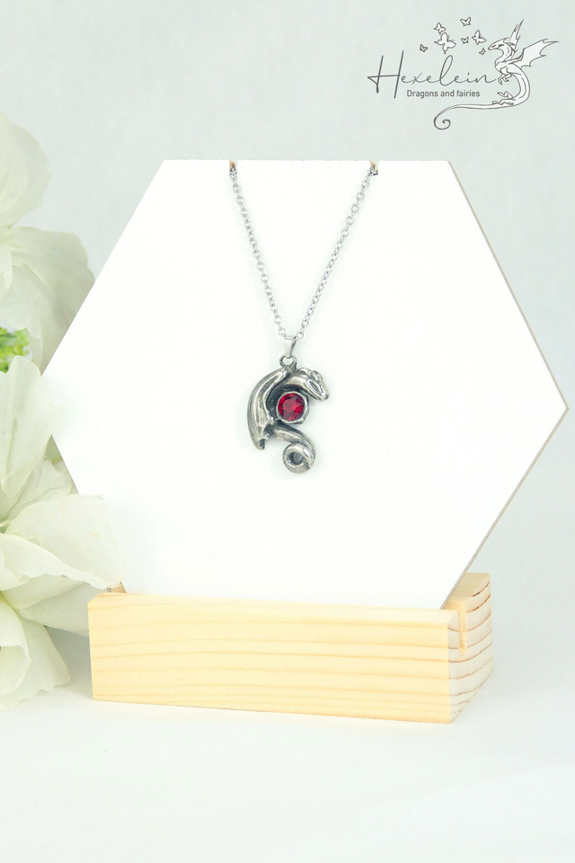 Siam baby dragon pendant