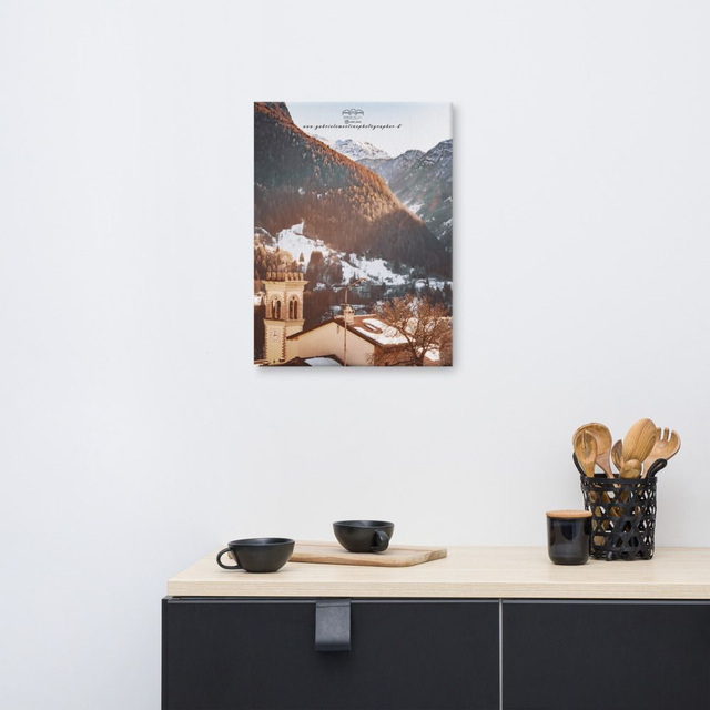  Canvas Landscape mountain city 