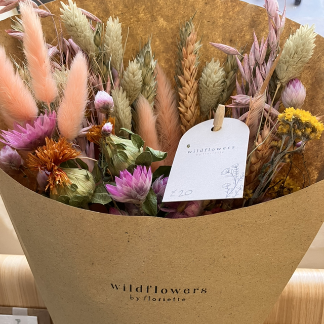 Dried Wild Flowers by Floriette Rose Lemonade Bouquet