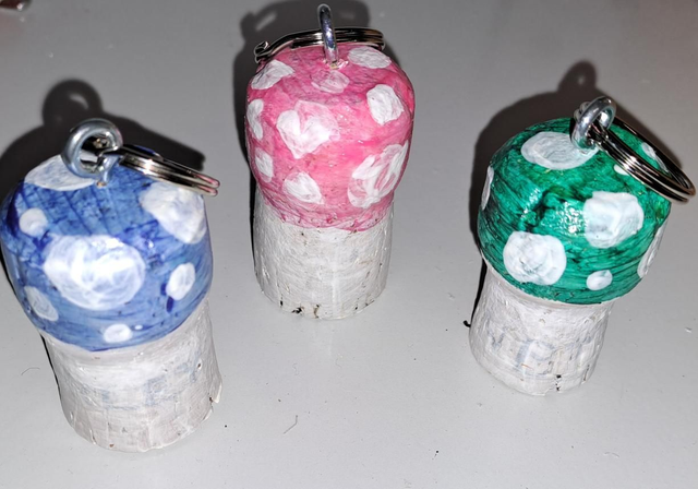 Sieni avaimenperät, hohtavat