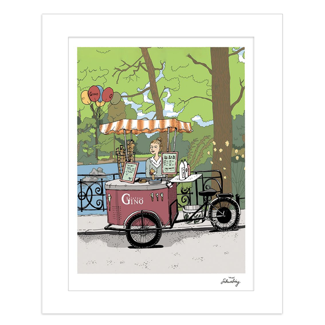 Eiswagen Gino Gelato, Englischer Garten, Farbe