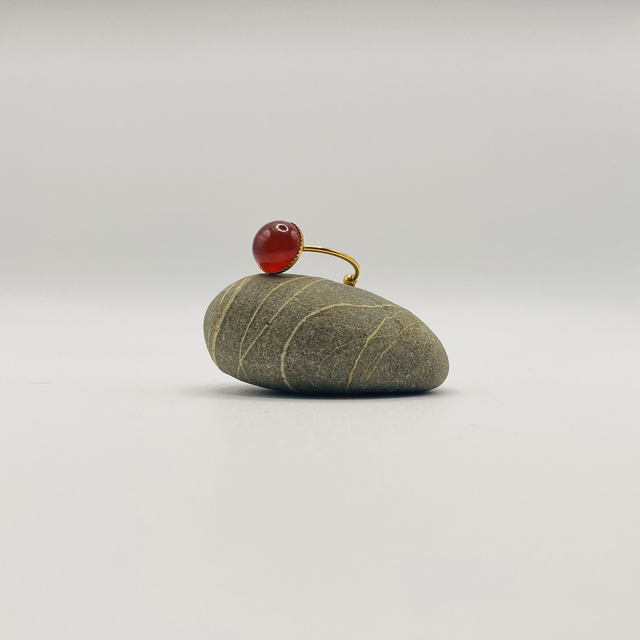 Bague Louise - agate rouge